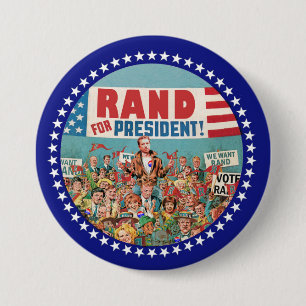 We Want Rand for President 2016 7.5 Cm Round Badge