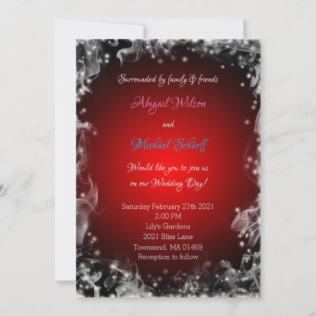 We want you, Dreams come true Wedding Invitations (Back)