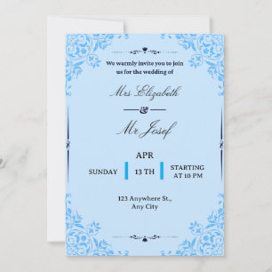 We warmly invite you to the wedding of