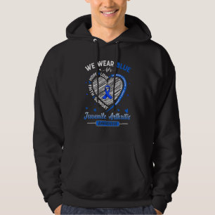We Wear Blue For Juvenile Arthritis Awareness Ribb Hoodie
