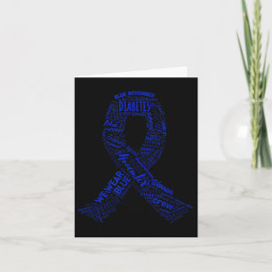 We Wear Blue November Diabetes Awareness Support S Card