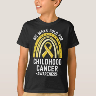 We Wear Gold Childhood Cancer Awareness Matching F T-Shirt
