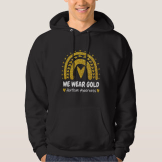 We Wear Gold For Autism Awareness Hoodie