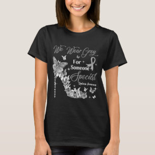 We Wear Grey Butterflies Dyslexia Awareness T-Shirt