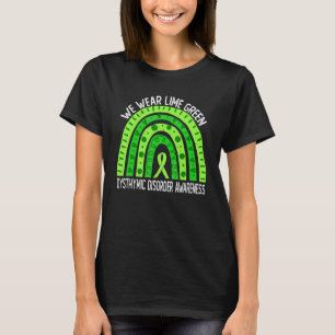We Wear Lime Green For Dysthymic Disorder Awarenes T-Shirt