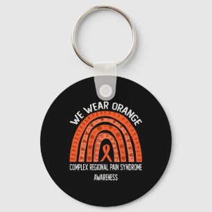 We Wear Orange For Complex Regional Pain Syndrome Key Ring