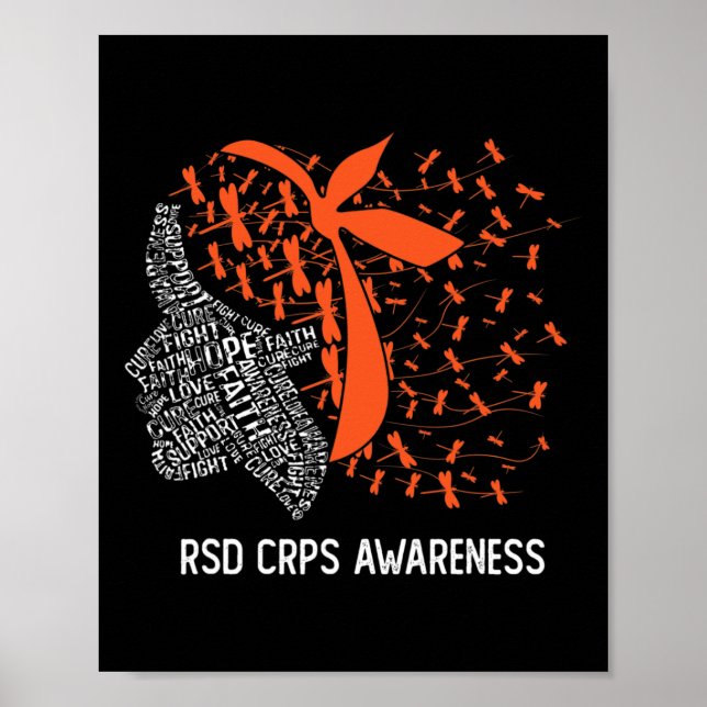 We Wear Orange For RSD CRPS Awareness 2 Poster (Front)