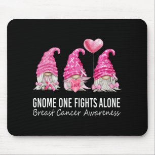 We Wear Pink Gnome Gnomies Breast Cancer Awareness Mouse Mat