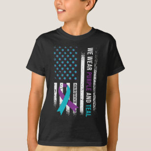 We Wear Purple And Teal T-Shirt