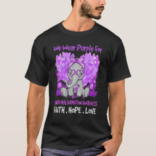We Wear Purple Chiari Malformation Awareness Messy T-Shirt