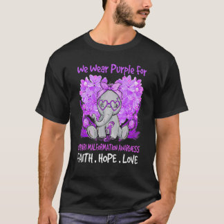 We Wear Purple Chiari Malformation Awareness Messy T-Shirt
