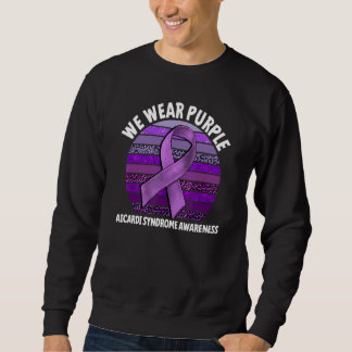 We Wear Purple For Aicardi Syndrome Awareness Purp Sweatshirt