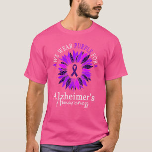We Wear Purple For Alzheimer's Awareness Leopard S T-Shirt