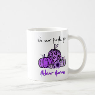 We Wear Purple For Heimerheimer Awareness Pumpkin Coffee Mug