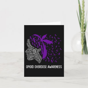 We Wear Purple For Opioid Overdose Awareness Card