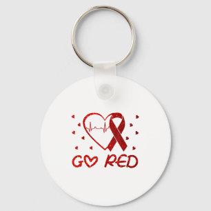 We Wear Red At February Go Red Heart Disease Aware Key Ring