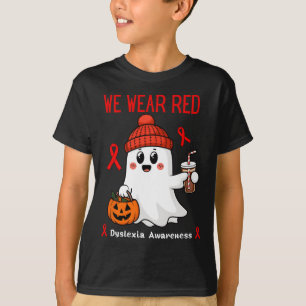 We Wear Red Dyslexia Awareness Month Dyslexia 3 T-Shirt