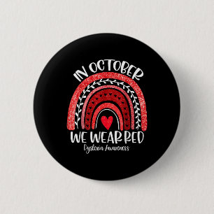 We Wear Red Dyslexia Awareness Month Dyslexia Boho 6 Cm Round Badge