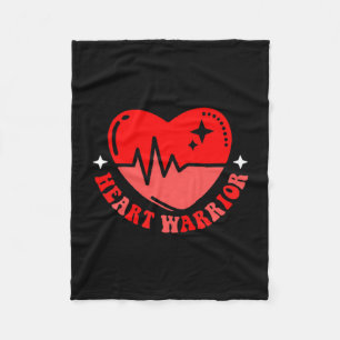 We Wear Red For Chd Awareness Heart Disease Month Fleece Blanket