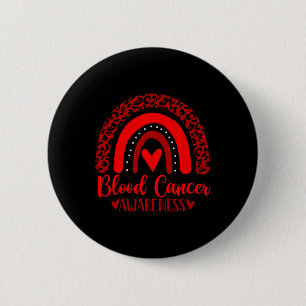 We Wear Red Rainbow Awsewome For Blood Cancer Awar 6 Cm Round Badge