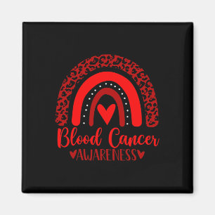We Wear Red Rainbow Awsewome For Blood Cancer Awar Magnet