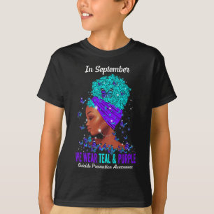 We Wear Teal Purple Suicide Prevention Awareness A T-Shirt