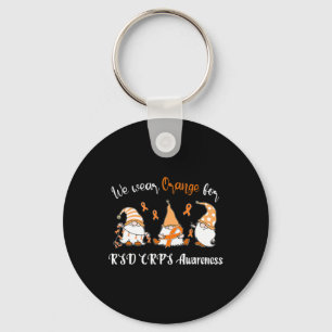 We Wear With Orange For Rsd Crps Awareness  Key Ring