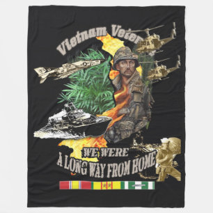 WE WERE A LOMG WAY FROM HOME FLEECE BLANKET