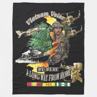 WE WERE A LOMG WAY FROM HOME FLEECE BLANKET