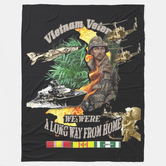 WE WERE A LOMG WAY FROM HOME FLEECE BLANKET (Front)