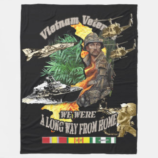 WE WERE A LONG WAY FROM HOME FLEECE BLANKET