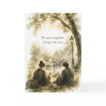 We Were Together Watercolor Love Card