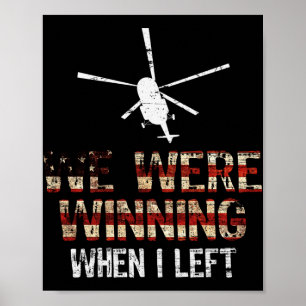 We Were Winning When I Left Vintage Veteran Americ Poster