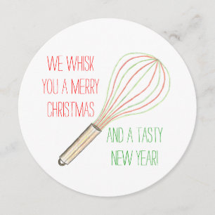 We Whisk You a Merry Christmas a Tasty New Year Invitation