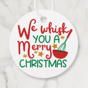 We Whisk You a Merry Christmas Favour Tags