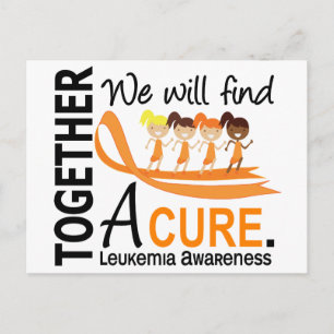 We Will Find A Cure Leukemia Postcard