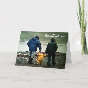 WE WILL MISS YOU AND WISH YOU THE BEST CARD