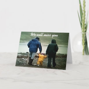 WE WILL MISS YOU AND WISH YOU THE BEST CARD