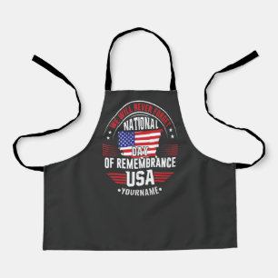 We Will Never Forget National Day of Remembrance Apron