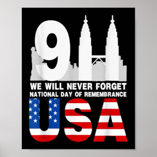 We will never forget,national day of remembrance p poster