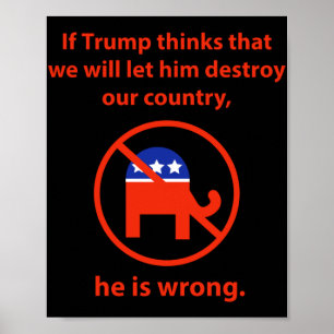 We Will Not Let Him Destroy Our Country  Poster