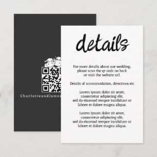 We Will Say I Moo Cow Wedding QR Code Enclosure Card