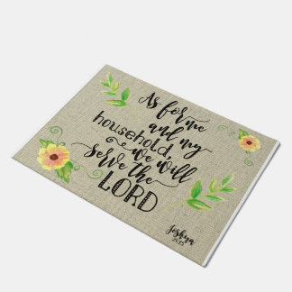 We Will Serve the Lord Doormat