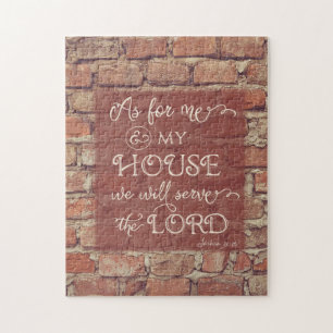 We Will Serve the Lord - Joshua 24:15 Jigsaw Puzzle