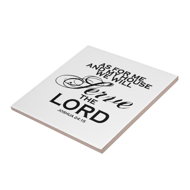 We Will Serve The Lord Tile (Side)