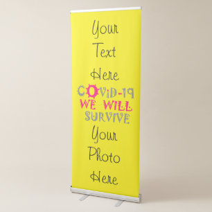 We Will Survive COVID-19 –  Strength & Resilience Retractable Banner