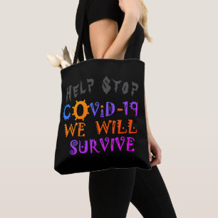 We Will Survive COVID-19 –  Strength & Resilience Tote Bag