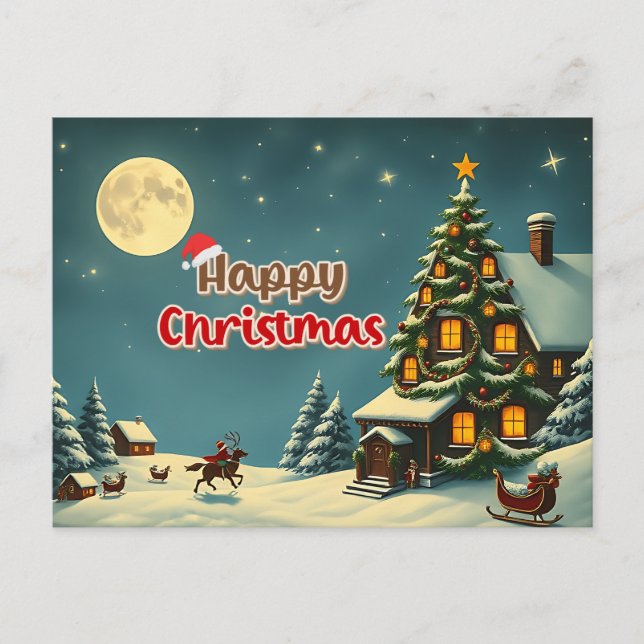 We wish a merry christmas - 009 holiday postcard (Front)