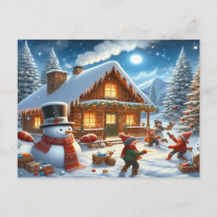 We wish a merry christmas - O22 Invitation Postcard