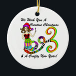 We Wish You A Creative Christmas Mermaid Ceramic Tree Decoration<br><div class="desc">Let the Create Mermaid help you wish the artists and crafters in your life a creative Christmas and a crafty new year with this fun ornament! The Create Mermaid is a muse that inspires us to use our creativity to add colour and joy to our lives and the lives of...</div>